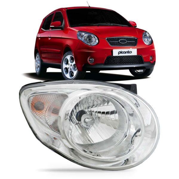 Farol Para Kia Picanto 2008 2009 2010 2011 1ª Linha Direito/passageiro