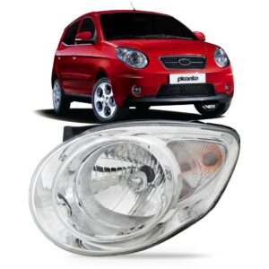 Farol Para Kia Picanto 2008 2009 2010 2011 1ª Linha - Esquerdo/motorista