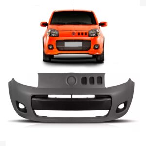 Parachoque Dianteiro Uno Way 2011 A 2014 C/furo Primer Cinza