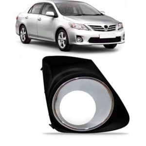Moldura Milha Corolla 2012 A 2014 C/furo Preto Aro Cinza Lado Direito