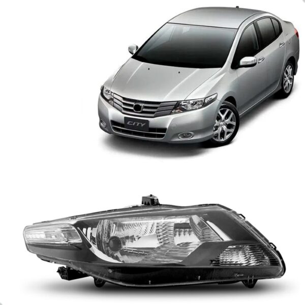 Farol Para Honda City 2009 2010 2011 1ª Linha - Direito/passageiro
