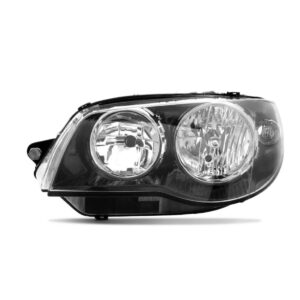 Farol Mascara Negra Palio Elx 04 A 2013 Aro Cromado 1ª Linha - Esquerdo/motorista