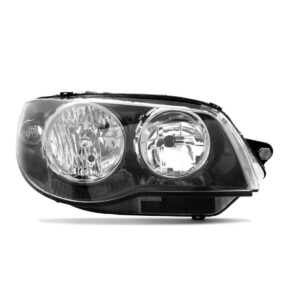 Farol Mascara Negra Palio Elx 04 A 2013 Aro Cromado 1ª Linha - Direito/passageiro