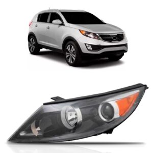 Farol Sportage 2011 2012 13 2014 C/sinaleira Âmbar 1ª Linha Esquerdo/motorista