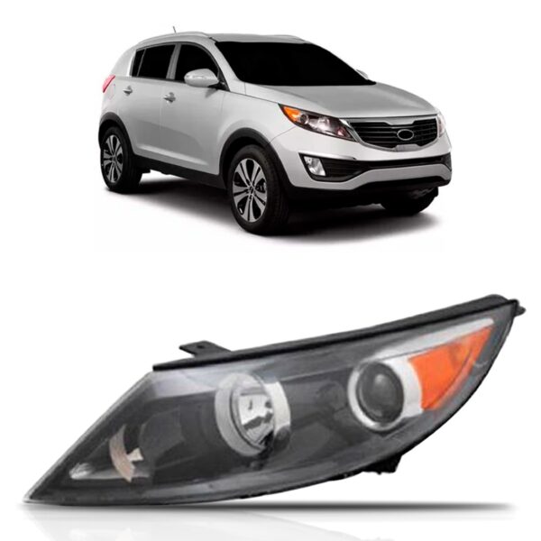 Farol Sportage 2011 2012 13 2014 C/sinaleira Âmbar 1ª Linha Esquerdo/motorista