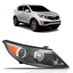 Farol Sportage 2011 2012 13 2014 C/sinaleira Âmbar 1ª Linha - Direito/passageiro