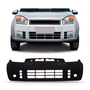 Parachoque Dianteiro Fiesta 2008 A 2010 Novo C/furo Milha Preto