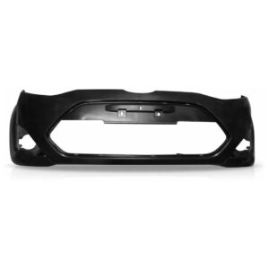 Parachoque Fiesta 2011 2012 2013 2014 Preto Liso Com Furo