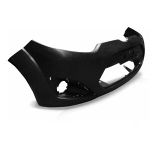 Parachoque Fiesta 2011 2012 2013 2014 Preto Liso Com Furo