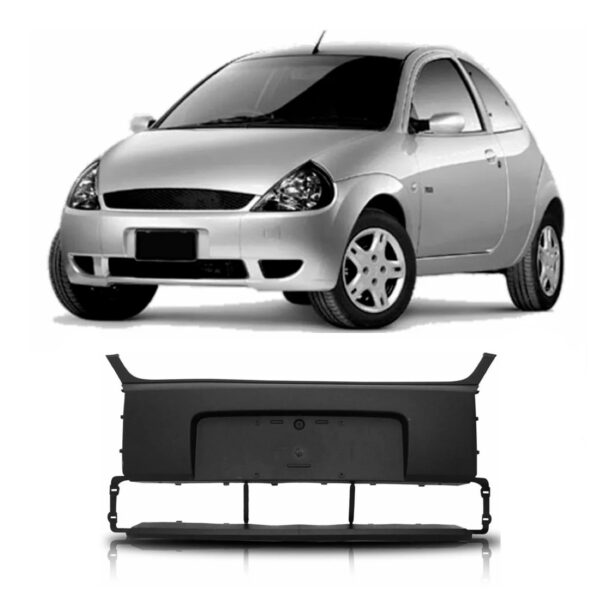 Parachoque Dianteiro Central Preto Ka 2002 A 2007 1a Linha  Preto