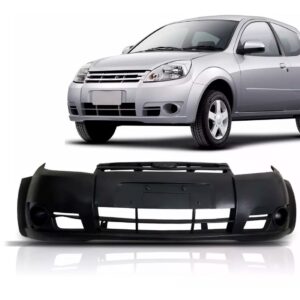 Parachoque Dianteiro Ka 2008 A 2010 Preto Liso S/furo Milha Preto
