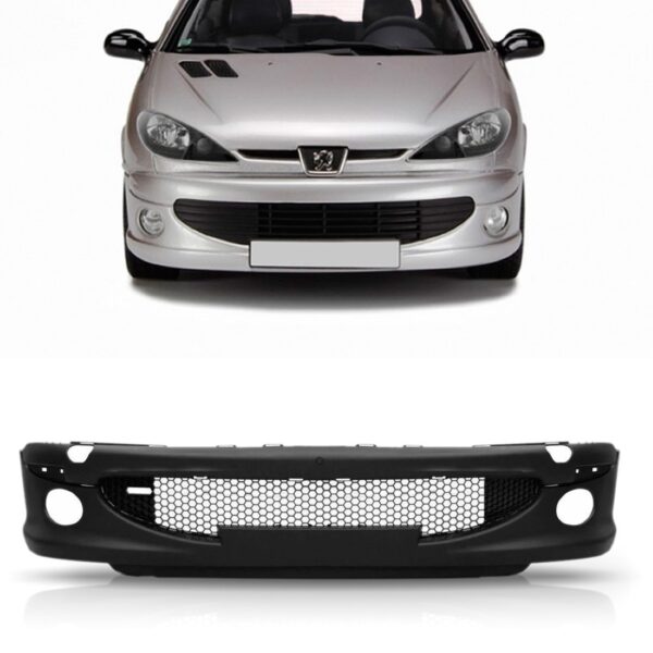 Parachoque Dianteiro Peugeot 206 2004 A 2011 Novo Preto