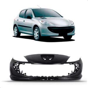 Envolvente Dianteiro Para Peugeot 207 08 Até 2012 1a Linha Preto