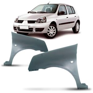 Paralama Clio 2003 04 05 06 07 08 09 10  2011 Cinza Lado Esquerdo