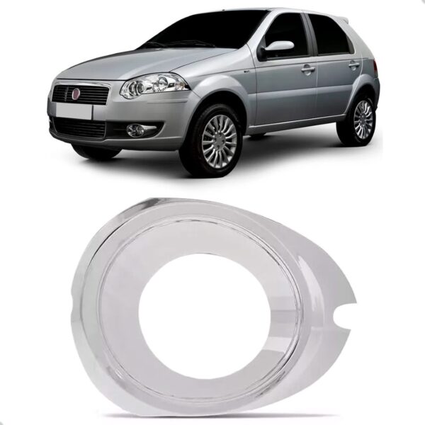 Moldura Farol Milha Palio 2010 2011 2012 Cromado Lado Esquerdo