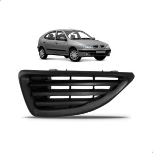 Tela Frontal Megane 2000 2001 2002 2003 Preta Sem Friso Lado Esquerdo