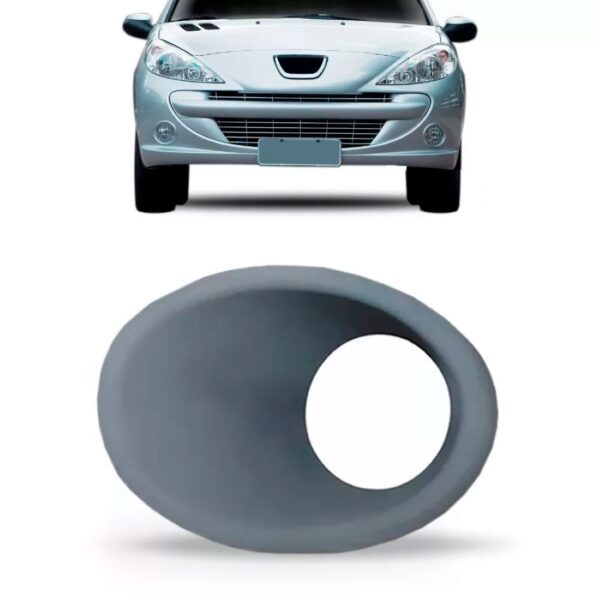 Moldura Farol Auxiliar Peugeot 207 Ano 2008 09 10 11 2012 Lado Esquerdo