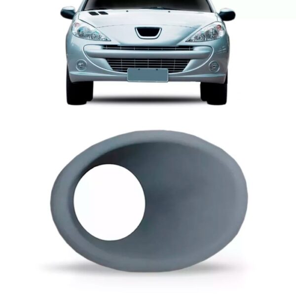 Moldura Farol Auxiliar Peugeot 207 Ano 2008 09 10 11 2012 Lado Direito