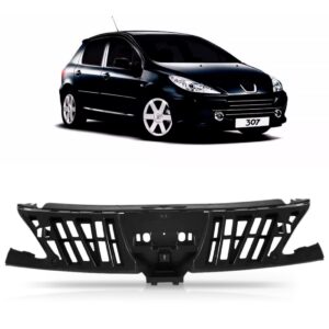 Grade Reforço Parachoque Peugeot 307 2007 A 2012 Central - Preto