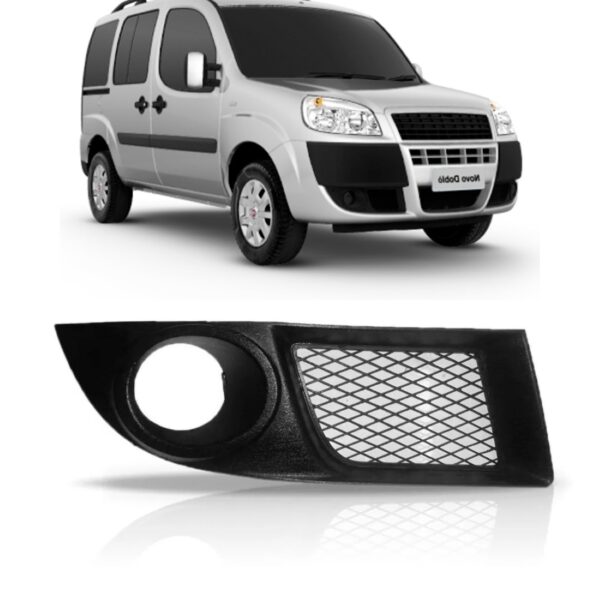 Moldura Milha Para Fiat Doblo 2009 2010 2011 A 2013 C/furo Lado Direito