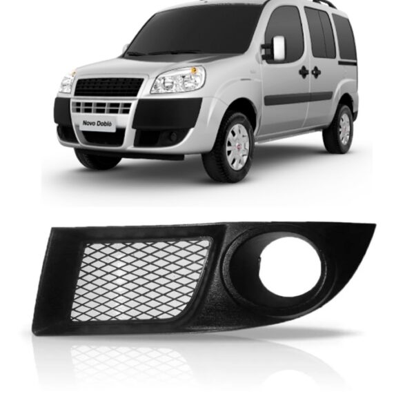 Moldura Milha Para Fiat Doblo 2009 2010 2011 A 2013 C/furo Lado Esquerdo