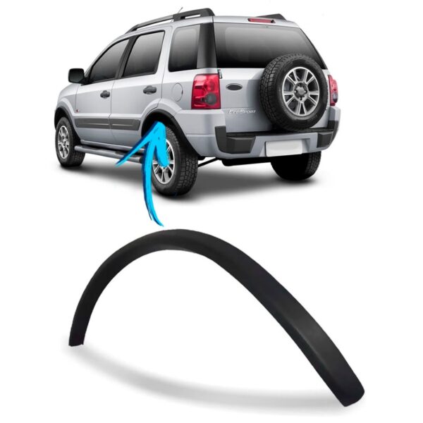 Alargador Vao Roda Traseiro Ecosport 2003 A 2012 Lado Esquerdo
