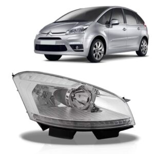 Farol C4 Grand Picasso 08/11 Elétrico Pisca Cristal 1ª Linha - Direito/passageiro
