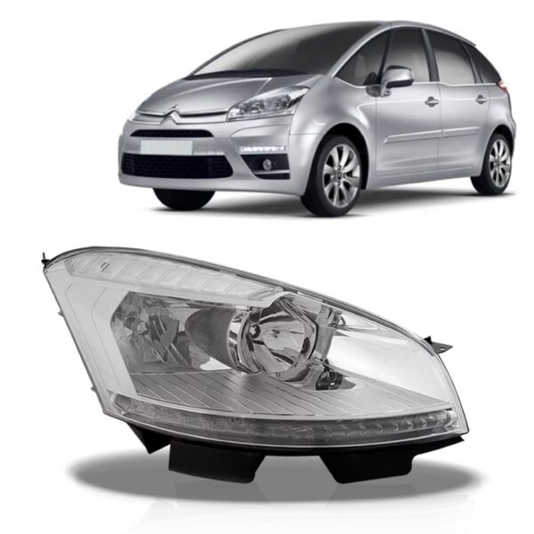 Farol C4 Grand Picasso 08/11 Elétrico Pisca Cristal 1ª Linha - Direito/passageiro