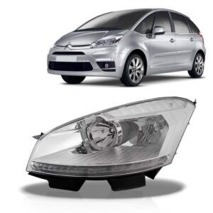 Farol C4 Grand Picasso 08/11 Elétrico Pisca Cristal 1ª Linha Esquerdo/motorista