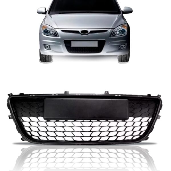 Grade Parachoque Hyundai I30 2009 Á 2012 Colmeia 1a Linha Preto