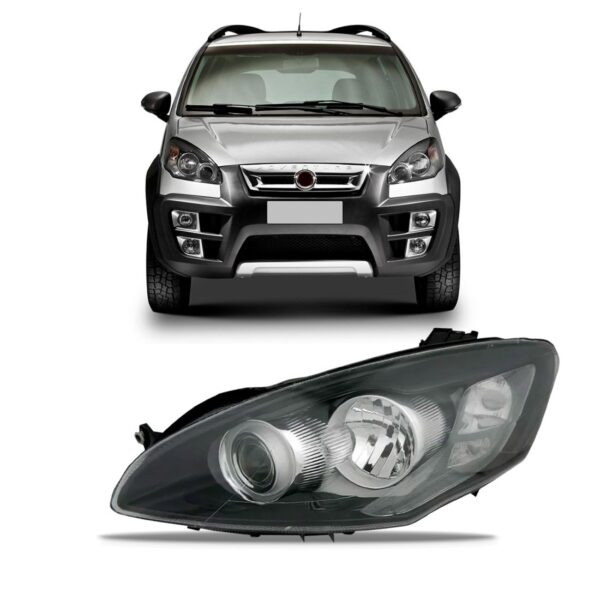 Farol Idea 2010 A 2013 Fumê 1ª Linha Esquerdo/motorista