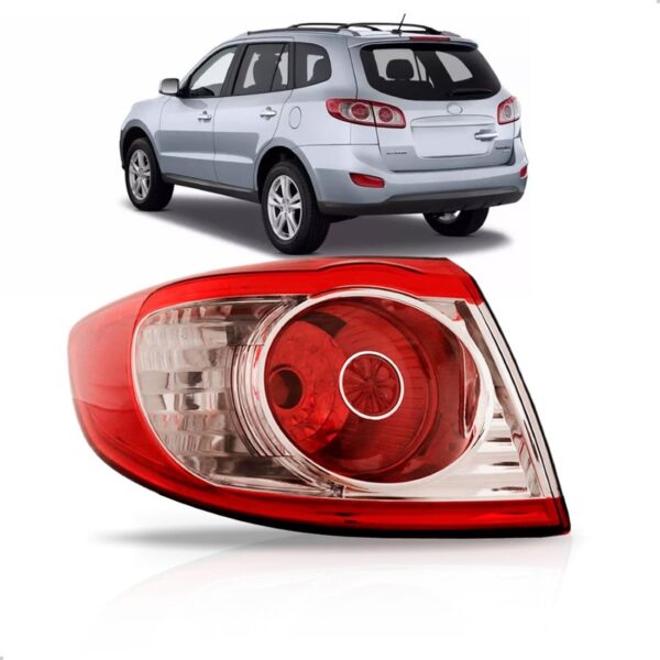 Lanterna Para Hyundai Santa Fe Esquerdo 2011 2012 2013 Canto - Esquerdo - Vermelho