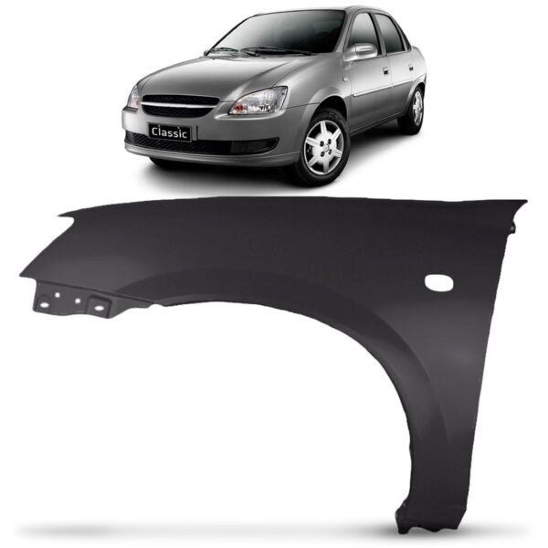 Paralama Corsa Classic 2011 A 2012 Com Furo Pisca Lado Esquerdo