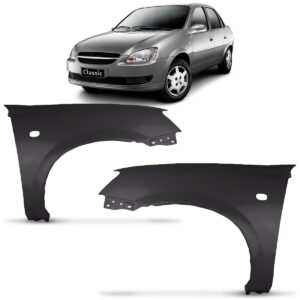 Paralama Corsa Classic 2011 A 2012 Com Furo Pisca Lado Esquerdo