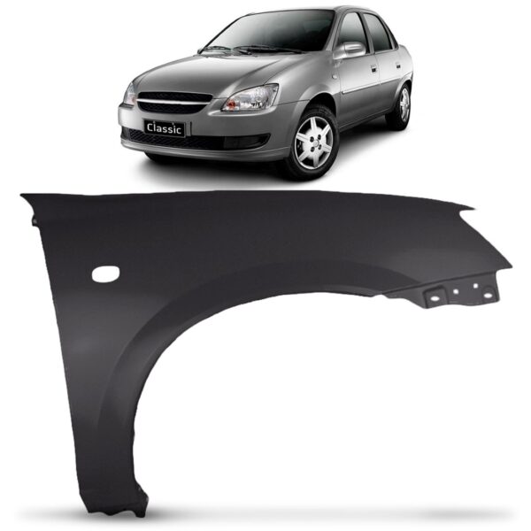 Paralama Corsa Classic 2011 A 2012 Com Furo Pisca Lado Direito