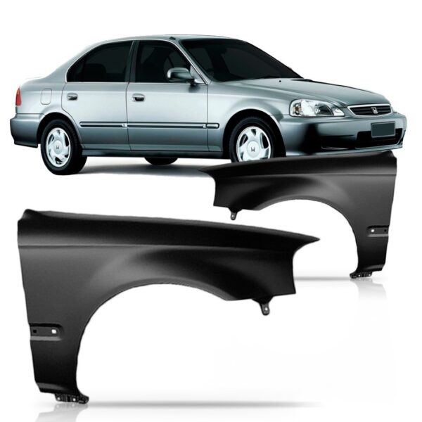 Paralama Honda Civic 1999 2000 Lado Esquerdo