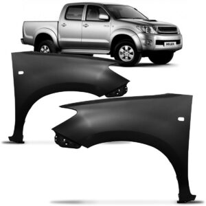 Paralama Hilux 2wd 2005 A 2011 Sem Furo Moldura Lado Esquerdo