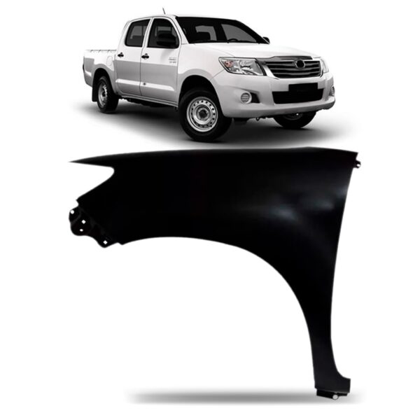 Paralama Hilux 4x2 2012 2013 2014  2015 Sem  Furo Pisca Lado Esquerdo