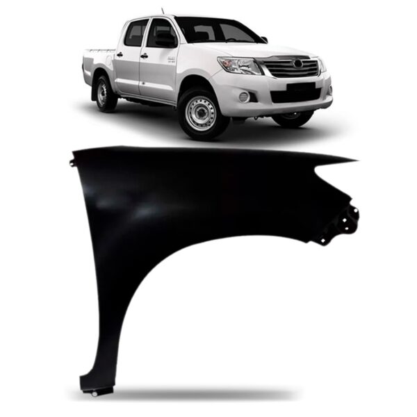 Paralama Hilux 4x2 2012 2013 2014  2015 Sem  Furo Pisca Lado Direito