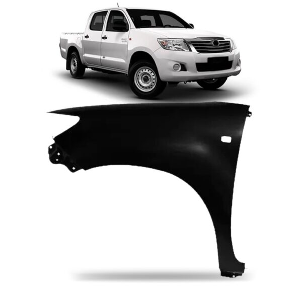 Paralama Hilux 12/2015 Sem Furo Moldura C/furo Pisca Oferta Lado Esquerdo