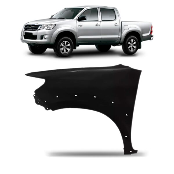 Paralama Hilux 4x2 2012 2013 2014  2015 Com Furo Moldura. Lado Esquerdo