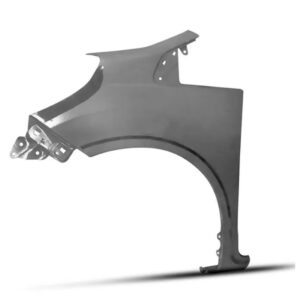 Paralama Para Honda Fit 2009 A 2012 Cinza Lado Esquerdo