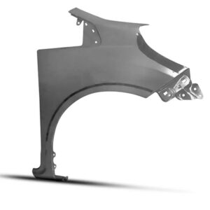 Paralama Para Honda Fit 2009 A 2012 Cinza Lado Esquerdo