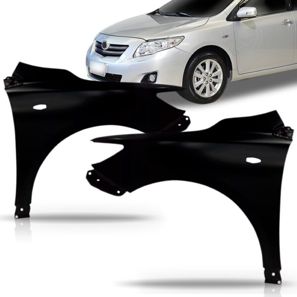 Paralama Para Toyota Corolla 2009 A 2013 C/ Furo Pisca Lado Esquerdo