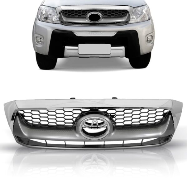 Grade Radiador Pickup Hilux Srv 2009 A 2011 Moldura Cromada
