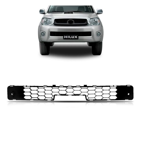 Grade Inferior Central Hilux Srv 08 2009 2010 2011 1a Linha - Preto