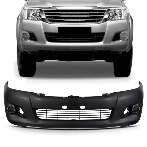 Parachoque Dianteiro Hilux Srv 2012/2016 Com 1a Linha Preto