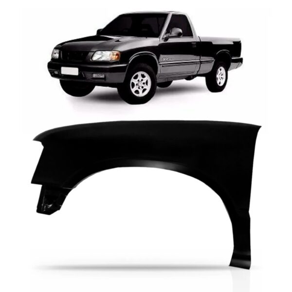 Paralama Para Chevrolet S10 1996 1997 1998 1999 2000 S/ Furo Lado Esquerdo