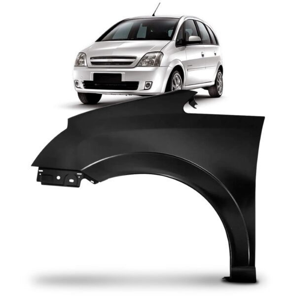 Paralama Em Metal Para Meriva 2002 A 2010 Sem Furo Lado Esquerdo