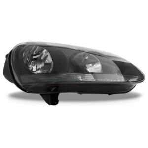 Farol Jetta 2007 2008 2009 Negro Manual 1ª Linha - Direito/passageiro